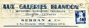 Oran enveloppes pub 1142